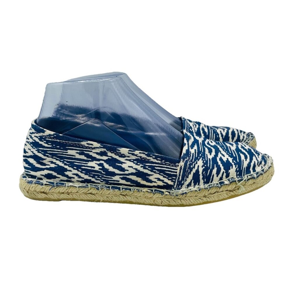 Merona Shoes Womens Size 7 Blue Canvas Comfort Espadrille Flats Loafers Slip On